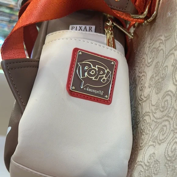 Loungefly Parisian Building Backpack in Brown, Red, and Cream ratatouille - Picture 12 of 12